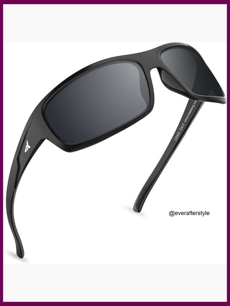 Sport Sunglasses, Polarized, Grilamid Frame, Full Wrap Design, Uv Protection